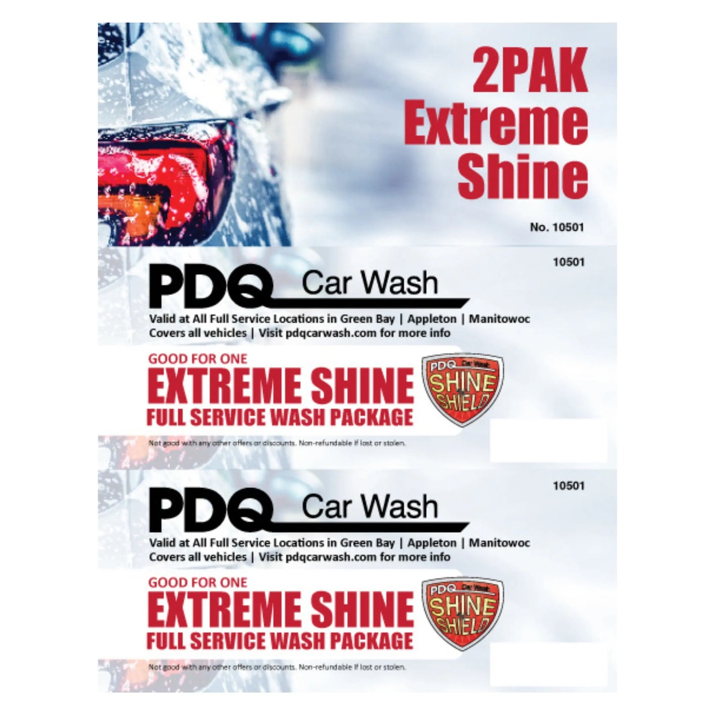 Extreme Shine 2PAK PDQ Car Wash Shop