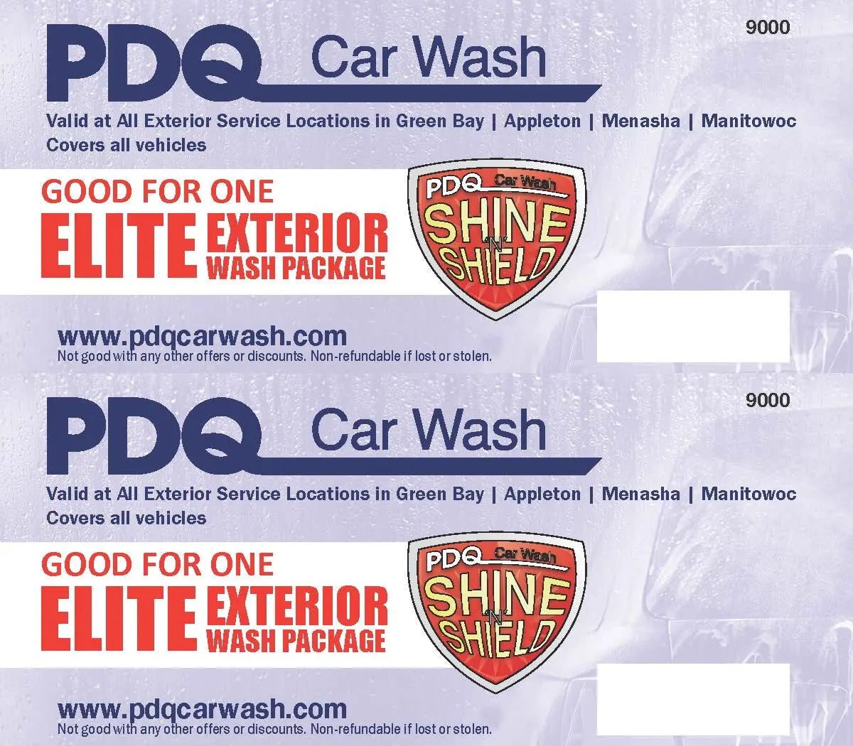 Elite Exterior 2PAK PDQ Car Wash Shop