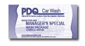 Manager's Special 2PAK PDQ Car Wash Shop
