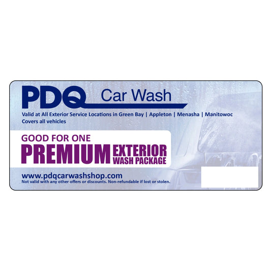 Premium Exterior Car Wash PDQ Car Wash Shop