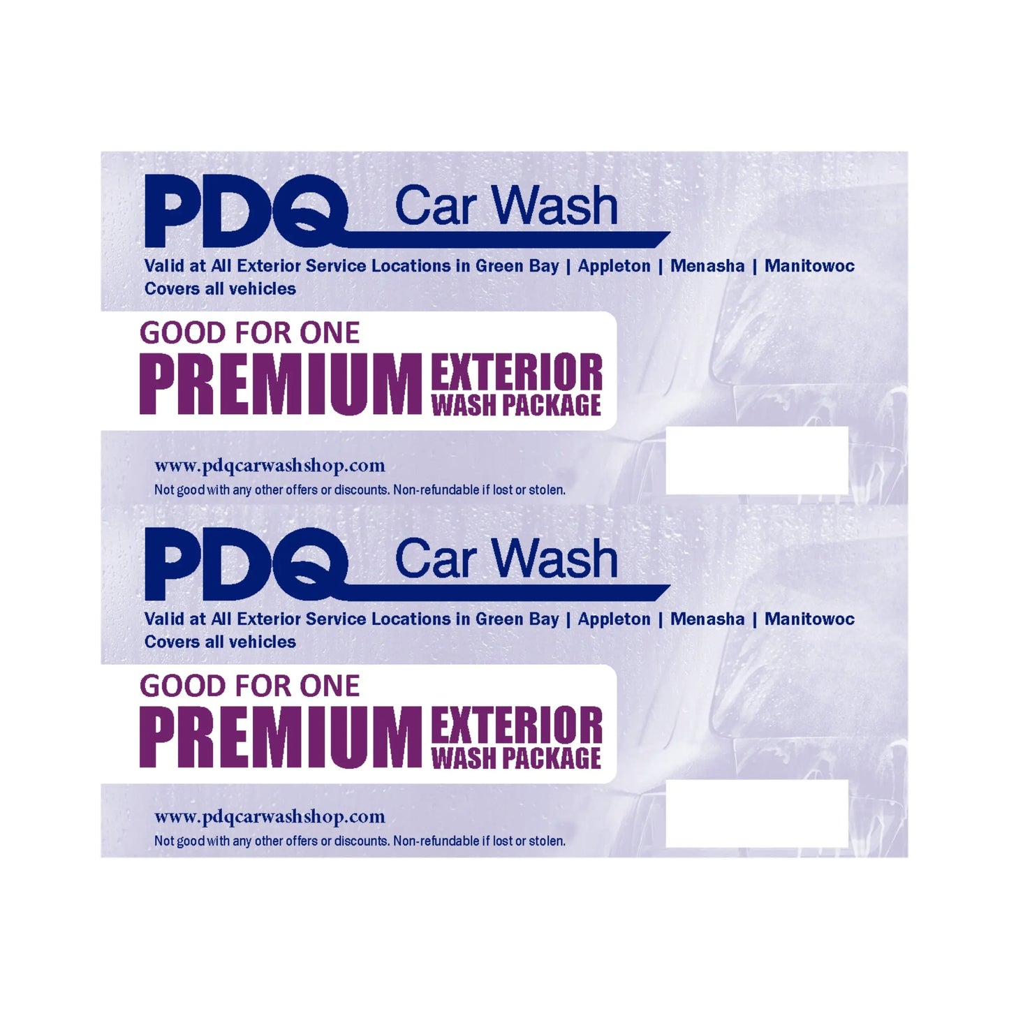 Premium Exterior 2PAK PDQ Car Wash Shop