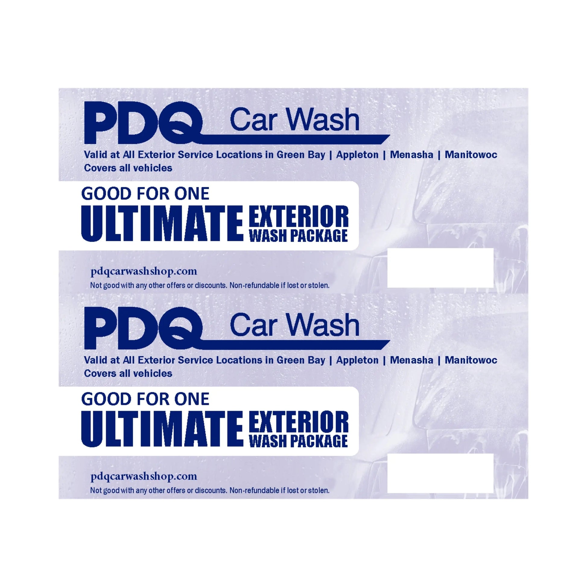 Ultimate Exterior 2PAK PDQ Car Wash Shop